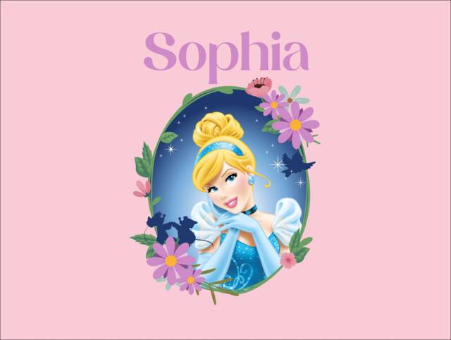 Custom Glass Slipper Princess - 564mm - Wall Sticker Personalised - image 1