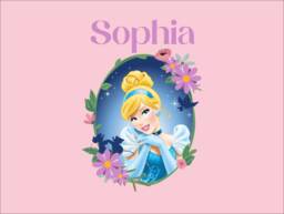 Custom Glass Slipper Princess - 564mm - Wall Sticker Personalised - thumbnail 1