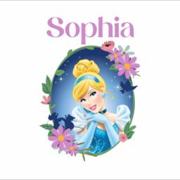 Custom Glass Slipper Princess - 564mm - Wall Sticker Personalised - thumbnail 3
