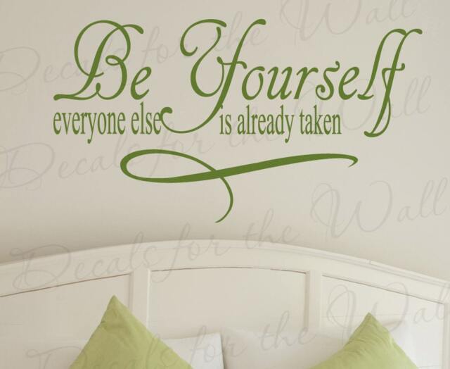 Be Yourself Everyone Else Already Taken Inspirational Motivational Kid Vinyl Quote Sticker Wall Decal Decor Lettering Art Decoration In80 - image 1