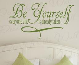 Be Yourself Everyone Else Already Taken Inspirational Motivational Kid Vinyl Quote Sticker Wall Decal Decor Lettering Art Decoration In80 - thumbnail 1