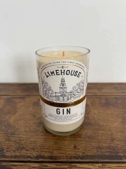 Limehouse Gin Bottle Candle - Lemongrass & Ginger Scented Soy Wax - image 1