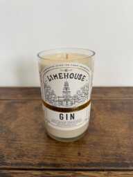 Limehouse Gin Bottle Candle - Lemongrass & Ginger Scented Soy Wax - thumbnail 1