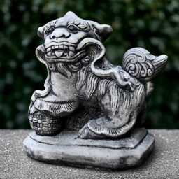 Unique Dog Statue Concrete Sculpture Stone Guardian Ornament Garden Pet Figurine Cement Memorial Decoration Handmade Decor - thumbnail 1