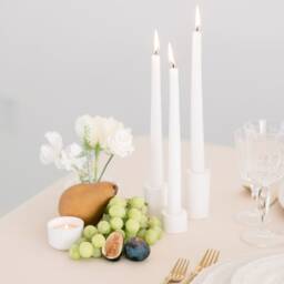 Small Minimalist Concrete Taper Candle Holder - thumbnail 2