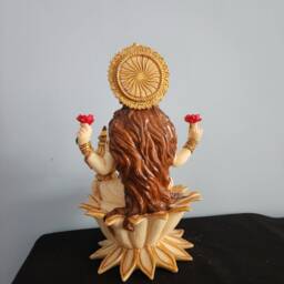 Large Lakshmi Statue Diwali Puja Altar Decor, Family Gift - 12 Inch - thumbnail 3