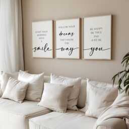 Set Of 3 Positive Quote Prints Modern Teen Wall Art - thumbnail 3