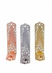 Reflective Star Candle Holder, Gold, Rose Silver