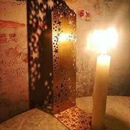 Reflective Star Candle Holder, Gold, Rose Silver - thumbnail 4