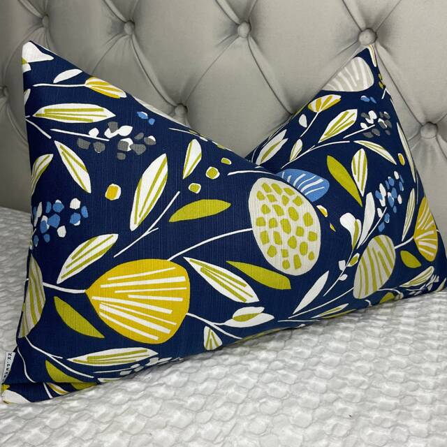 "Retro-Scandi Cushion Cover - Pillow 12"" X 20" - image 1