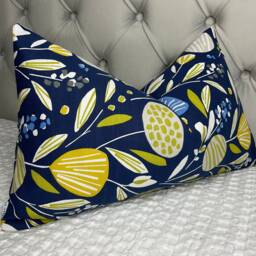 "Retro-Scandi Cushion Cover - Pillow 12"" X 20" - thumbnail 1