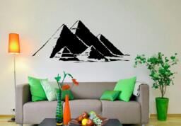 Egyptian Pyramids Wall Decal Sacred Symbol Vinyl Sticker Home Interior Ancient Egypt Decor Mural Housewares 15(Egp - thumbnail 1