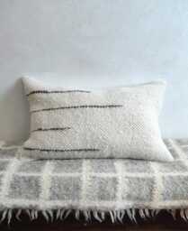 Cream Wool Decorative Pillow, Handmade Kilim Boho Pillow Case For Traditional & Modern Home Decor, Accent Throw Cushion