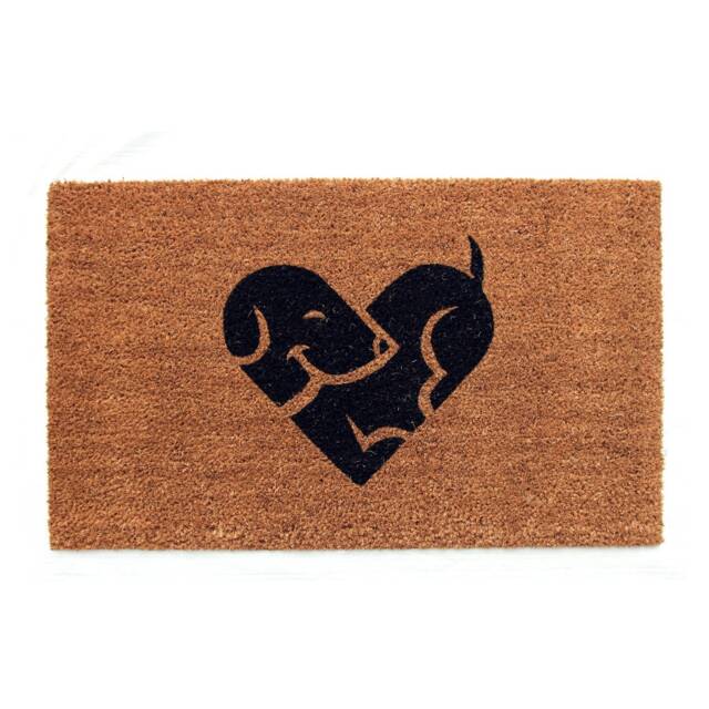 Coco & Coir Natural - Non-Slip Premium Quality Eco-Friendly Indoor Outdoor Entrance Door Mat 45 X 75 cm - Puppy Love - image 1