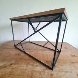Art Deco Side Console Table - Industrial Modern House Furniture Bespoke Contemporary Geometric For Home Decor Interior Design - thumbnail 2
