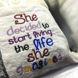 London Lady Reading Cushion - thumbnail 3