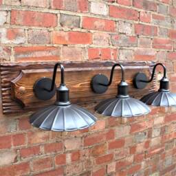 Farmhouse Wall Sconce Lighting 3 Lights Lamp Vintage Umbrella - thumbnail 2