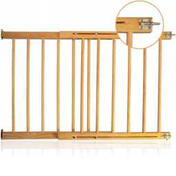 Extendable Wooden Baby Gate Multi-Purpose Pet & Stair Safety - 28.3-48''