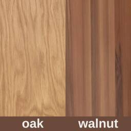 Round Wood Side Table, Modern End Table For Living Room Small Spaces, Oak & Walnut - thumbnail 4