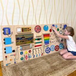 Sensory Wall For Classroom, Room, Calm Space - Large Fidget Wall, 1405 - thumbnail 2