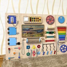 Sensory Wall For Classroom, Room, Calm Space - Large Fidget Wall, 1405 - thumbnail 4