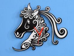 Tribal Horse - Wall Clock - thumbnail 1