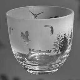 Barn Owl Candleholder - Crystal Glass Candle Holder With Barn Owl Frieze Design - Perfect For Ball Or Church Pillar Candle - thumbnail 2
