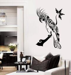 Wall Decal Bird Parrot Cool Ornament Mural Vinyl Sticker 1727Dz - thumbnail 1