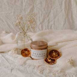 Orange Blossom Handmade, Soy Wax, Eco Friendly, Vegan Candle - thumbnail 3