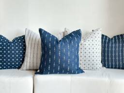 Combo Pillow Set Of 5 Indigo Pillow Cover - thumbnail 1