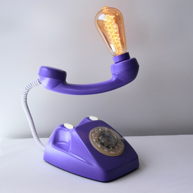 Recicled Vintage Lamp Made From Original Phone The 70S - image 1