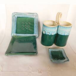 Hand Built Porcelain Soap Dishes - thumbnail 2