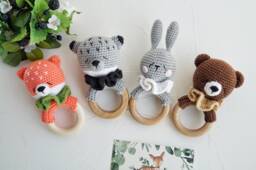 Woodland Baby Shower Gift Basket, Wolf Deer Fox Bunny Bear Raccoon Cotton Toys, Future Mom Box, Personalized For Newborn