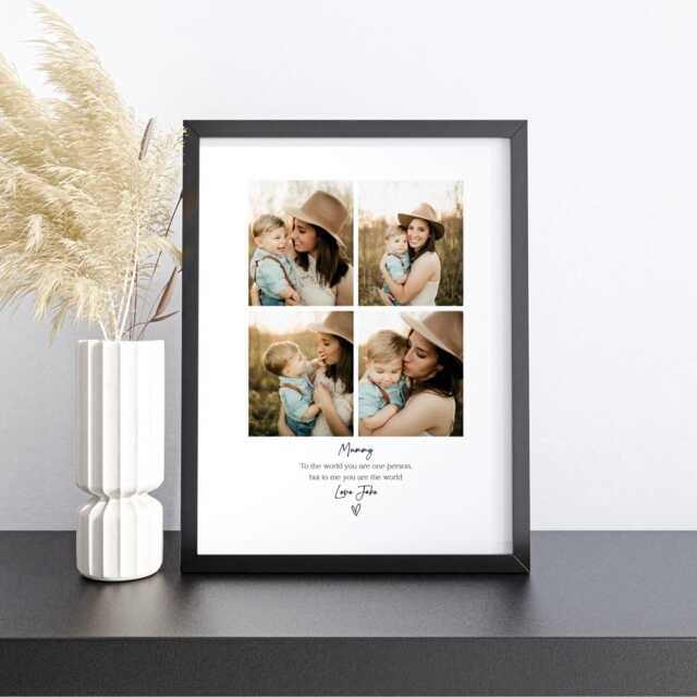 Mum Personalised Photo Frame Mothers Day, Mummy Picture Print Gift, Gift For Wife, Birthday Mam - image 1