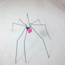 Tasty Long-Legged Pink Gumdrop Spider Repurposed Sculpture - thumbnail 3