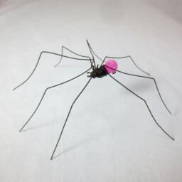 Tasty Long-Legged Pink Gumdrop Spider Repurposed Sculpture - thumbnail 2