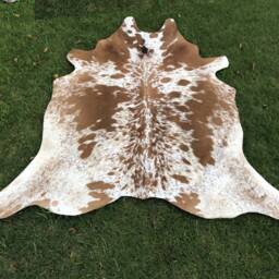Cowhide Rugs-Brown & White Hides-Brown Cowhide-Natural Cowhide-Brindle Cowhide-Tri-Colour Rugs-Soft Carpet Rugs-Cow Leather Rugs-Ottoman - thumbnail 2