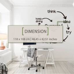 Success Cycle Vinyl Wall Decal, Office Decor, Entrepreneur Art - 46.45 X 42.51 Inches - thumbnail 2
