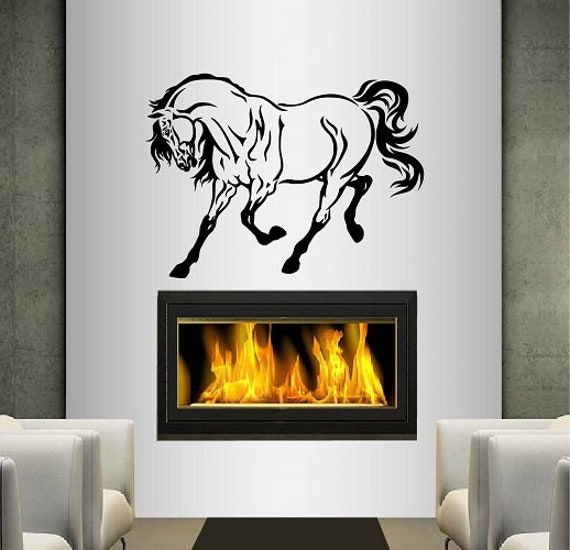 In-Style Decals Wall Vinyl Decal Home Decor Art Sticker Beautiful Horse Stallion Mustang Animal Room Removable Stylish Design 131 - image 1