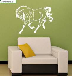 In-Style Decals Wall Vinyl Decal Home Decor Art Sticker Beautiful Horse Stallion Mustang Animal Room Removable Stylish Design 131 - thumbnail 2