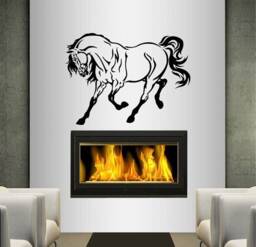 In-Style Decals Wall Vinyl Decal Home Decor Art Sticker Beautiful Horse Stallion Mustang Animal Room Removable Stylish Design 131 - thumbnail 1