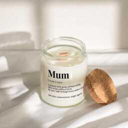 Mum Gifts Definition Candle, Thank You Mummy Gift From Children - thumbnail 3