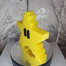 Retro Mario Star Tree Topper 8-Bit Christmas Ornament - thumbnail 2