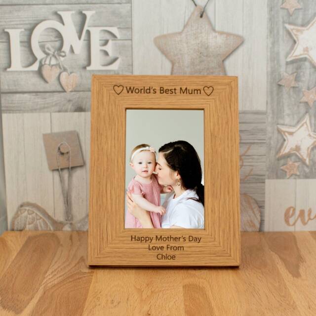 Personalised Photo Frame World's Best Mum - image 1