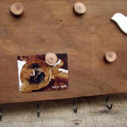 Peace Dove Organic Natural Message Board Key Holder Rack With Magnets By Tanja Sova - thumbnail 2