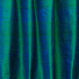 Peacock 100% Pure Silk Dupioni Curtain Panels - Rod Pocket, Grommet, Box Pleat, Three Pinch Tab Top & Plain Ring Top - thumbnail 3