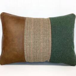 The Leather & Wool Cushion - thumbnail 4
