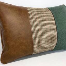 The Leather & Wool Cushion - thumbnail 2