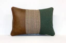The Leather & Wool Cushion