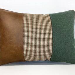 The Leather & Wool Cushion - thumbnail 3